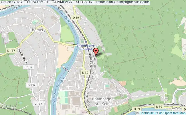 plan association Cercle D'escrime De Champagne-sur-seine Champagne-sur-Seine