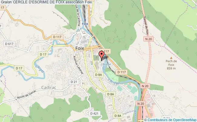 plan association Cercle D'escrime De Foix Foix
