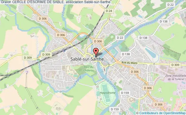 plan association Cercle D'escrime De Sable. Sablé-sur-Sarthe
