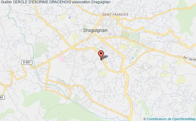 plan association Cercle D'escrime Dracenois Draguignan