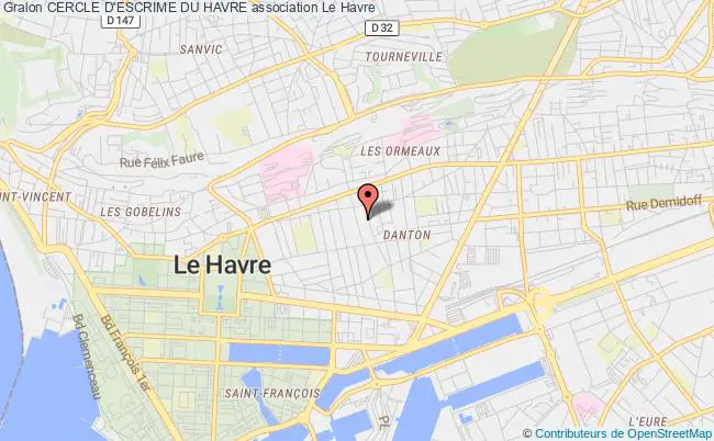 plan association Cercle D'escrime Du Havre Le Havre