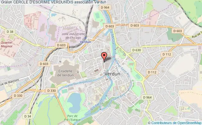 plan association Cercle D'escrime Verdunois Verdun