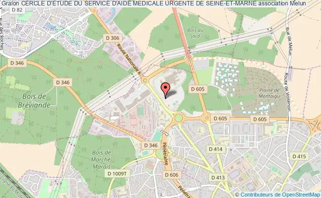 plan association Cercle D'etude Du Service D'aide Medicale Urgente De Seine-et-marne Melun