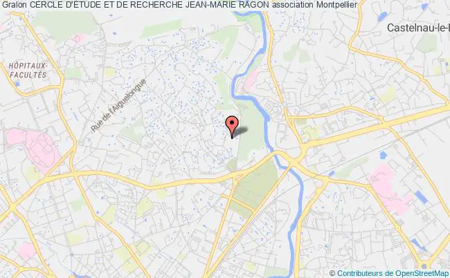 plan association Cercle D'Étude Et De Recherche Jean-marie Ragon Montpellier