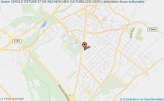 plan association Cercle D'etude Et De Recherches Culturelles (cerc) Bruay-la-Buissière