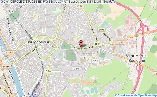 plan association Cercle D'etudes En Pays Boulonnais Saint-Martin-Boulogne