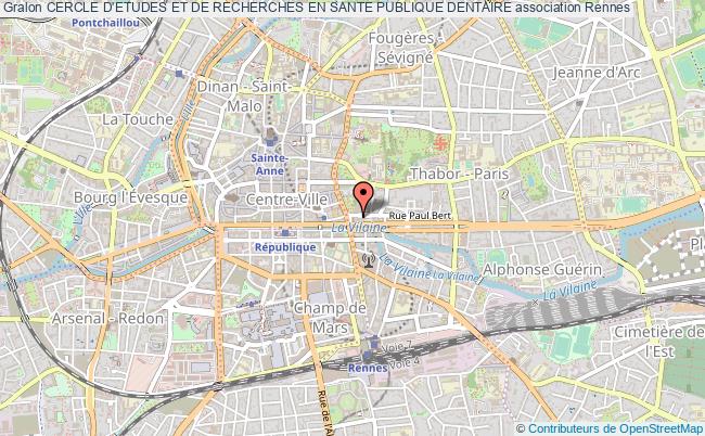 plan association Cercle D'etudes Et De Recherches En Sante Publique Dentaire Rennes