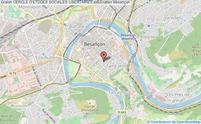 plan association Cercle D'etudes Sociales Libertaires Besançon