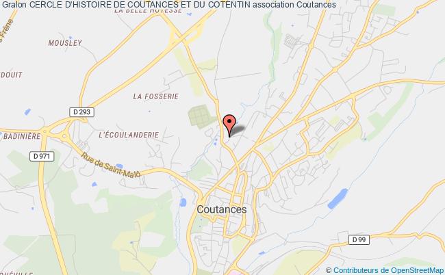 plan association Cercle D'histoire De Coutances Et Du Cotentin Coutances