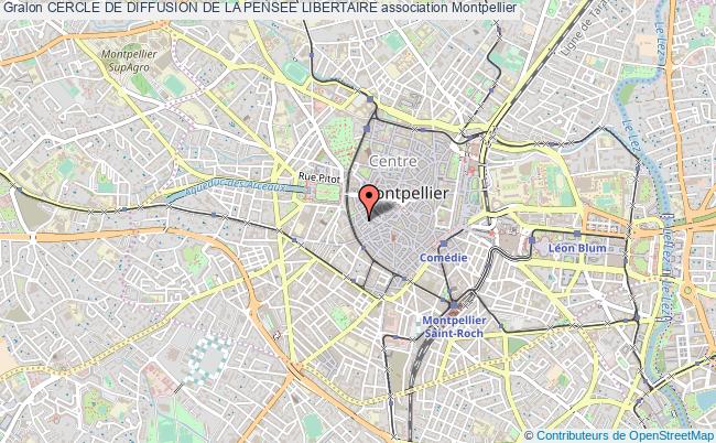 plan association Cercle De Diffusion De La Pensee Libertaire Montpellier