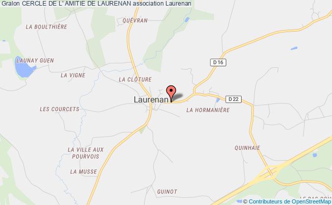 plan association Cercle De L' Amitie De Laurenan Laurenan