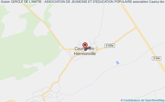 plan association Cercle De L'amitie - Association De Jeunesse Et D'education Populaire Cauroy-lès-Hermonville