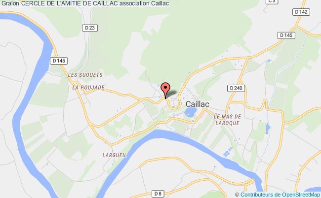 plan association Cercle De L'amitie De Caillac Caillac
