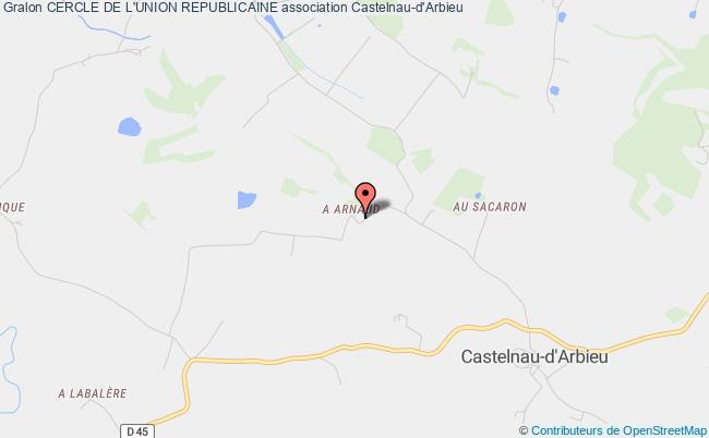 plan association Cercle De L'union Republicaine Castelnau-d'Arbieu