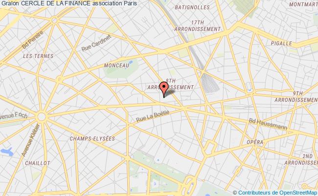 plan association Cercle De La Finance Paris