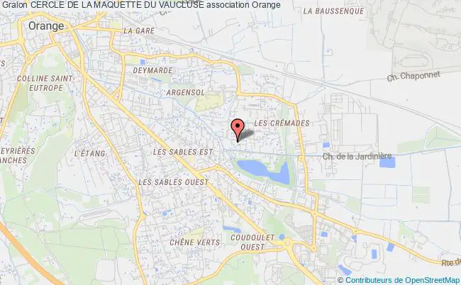 plan association Cercle De La Maquette Du Vaucluse Orange