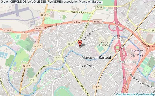 plan association Cercle De La Voile Des Flandres Marcq-en-Baroeul