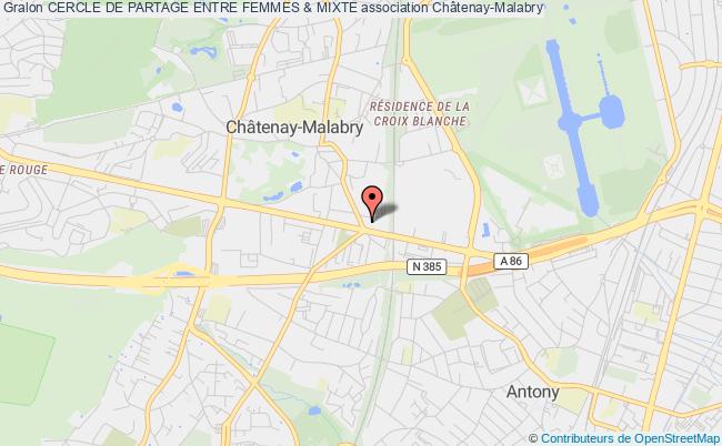 plan association Cercle De Partage Entre Femmes & Mixte Châtenay-Malabry