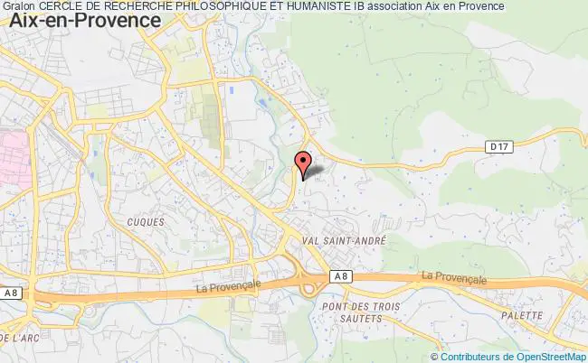 plan association Cercle De Recherche Philosophique Et Humaniste Ib Aix-en-Provence