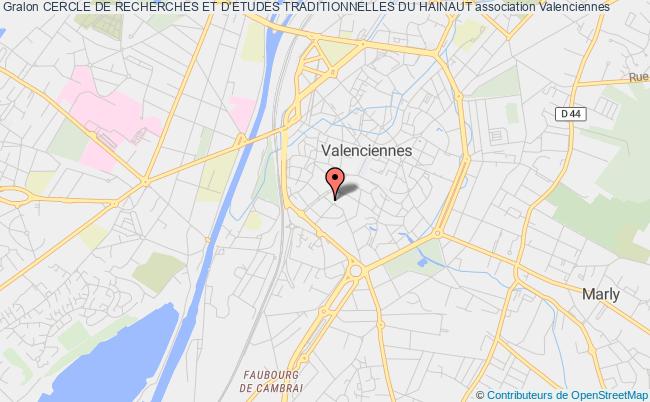 plan association Cercle De Recherches Et D'etudes Traditionnelles Du Hainaut Valenciennes