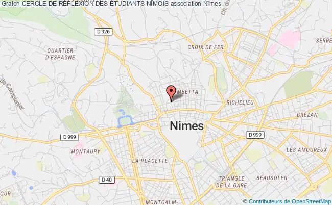 plan association Cercle De RÉflexion Des Étudiants NÎmois Nîmes