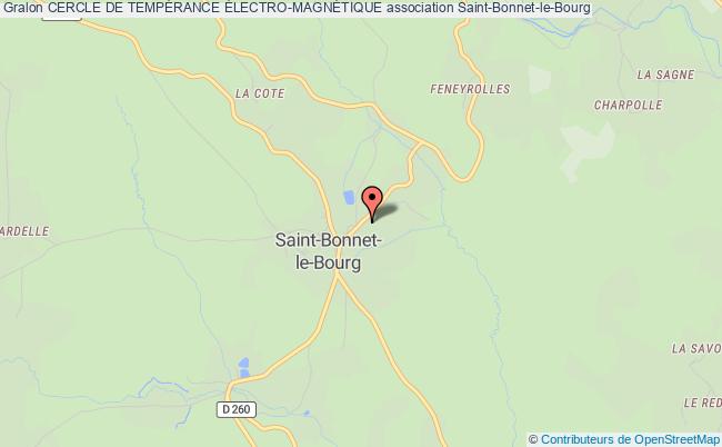 plan association Cercle De TempÉrance Électro-magnÉtique Saint-Bonnet-le-Bourg