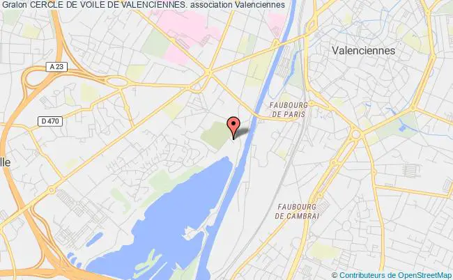 plan association Cercle De Voile De Valenciennes. Valenciennes