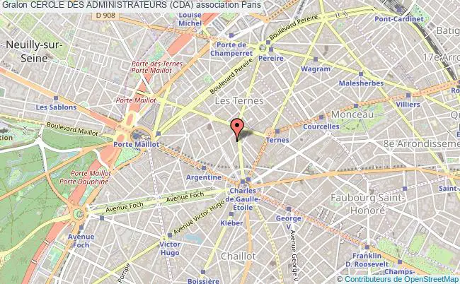 plan association Cercle Des Administrateurs (cda) Paris