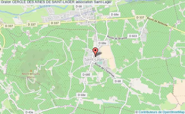 plan association Cercle Des Aines De Saint-lager Saint-Lager
