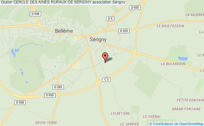 plan association Cercle Des Aines Ruraux De Serigny Sérigny