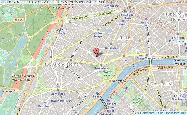 plan association Cercle Des Ambassadeurs A Paris Paris