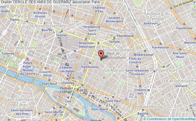 plan association Cercle Des Amis De Guermaz Paris