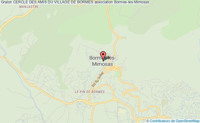 plan association Cercle Des Amis Du Village De Bormes Bormes-les-Mimosas