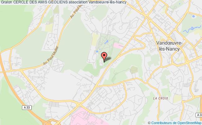 plan association Cercle Des Amis Geoliens Vandoeuvre-lès-Nancy