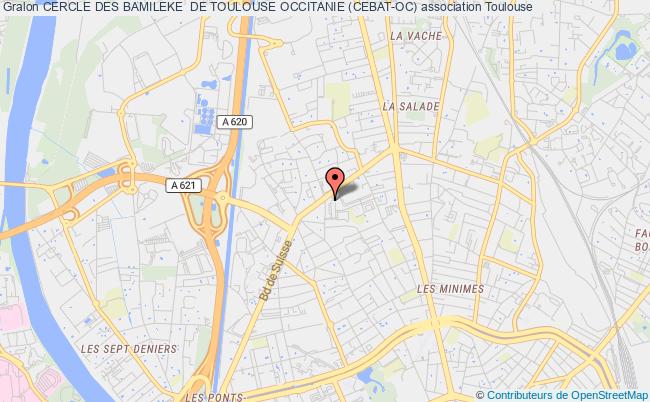 plan association Cercle Des Bamileke  De Toulouse Occitanie (cebat-oc) Toulouse