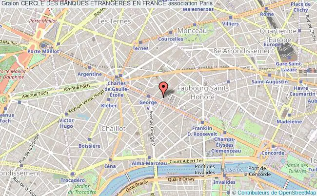 plan association Cercle Des Banques Etrangeres En France Paris