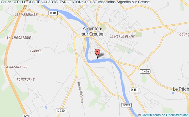 plan association Cercle Des Beaux Arts D'argenton/creuse Argenton-sur-Creuse