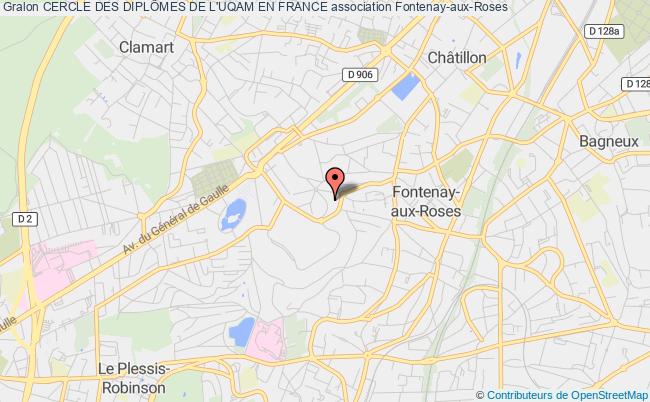 plan association Cercle Des DiplÔmes De L'uqam En France Fontenay-aux-Roses
