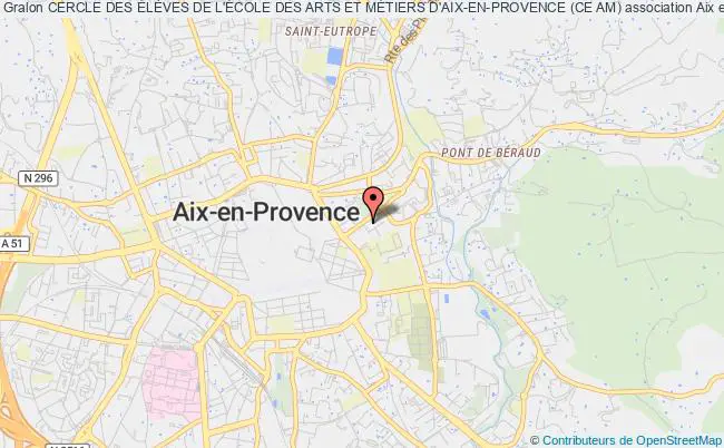 plan association Cercle Des ÉlÈves De L'École Des Arts Et MÉtiers D'aix-en-provence (ce Am) Aix-en-Provence