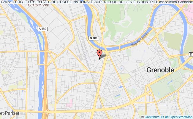 plan association Cercle Des Eleves De L'ecole Nationale Superieure De Genie Industriel Grenoble