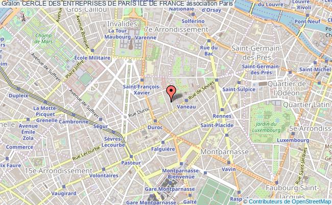 plan association Cercle Des Entreprises De Paris Ile De France Paris