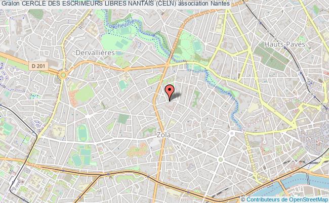 plan association Cercle Des Escrimeurs Libres Nantais (celn) Nantes