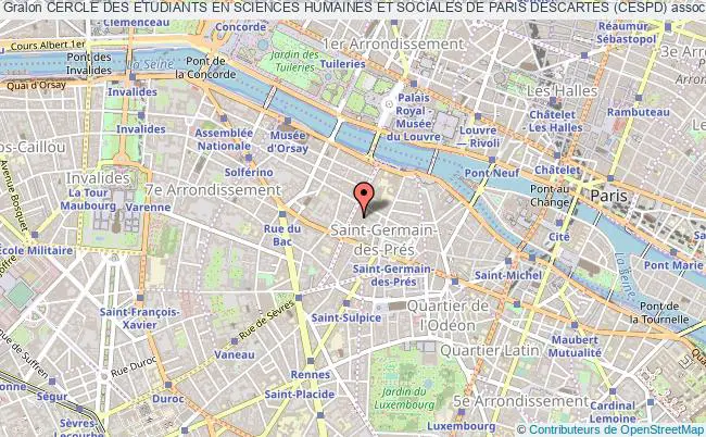 plan association Cercle Des Etudiants En Sciences Humaines Et Sociales De Paris Descartes (cespd) PARIS 06