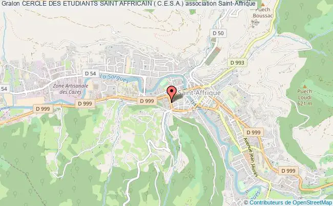 plan association Cercle Des Etudiants Saint Affricain ( C.e.s.a.) Saint-Affrique