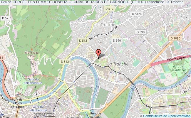 plan association Cercle Des Femmes Hospitalo-universitaires De Grenoble (cfhug) La Tronche