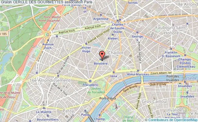 plan association Cercle Des Gourmettes Paris