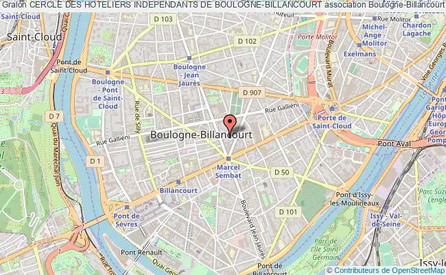 plan association Cercle Des Hoteliers Independants De Boulogne-billancourt Boulogne-Billancourt