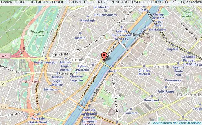 plan association Cercle Des Jeunes Professionnels Et Entrepreneurs Franco-chinois (c.j.p.e.f.c) Paris