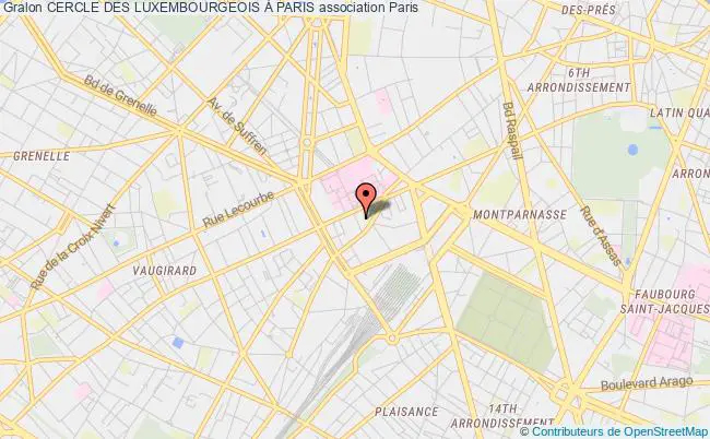 plan association Cercle Des Luxembourgeois À Paris Paris 15e