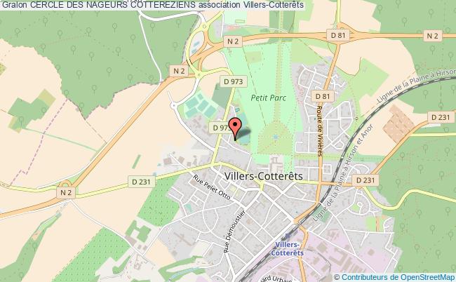plan association Cercle Des Nageurs Cottereziens Villers-Cotterêts